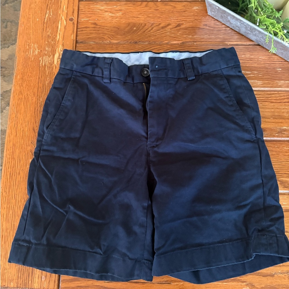 Brooks Brothers Blue Flat Front Shorts Tailored Fit